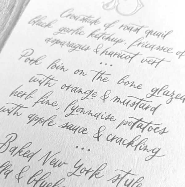 Calligraphie à la plume