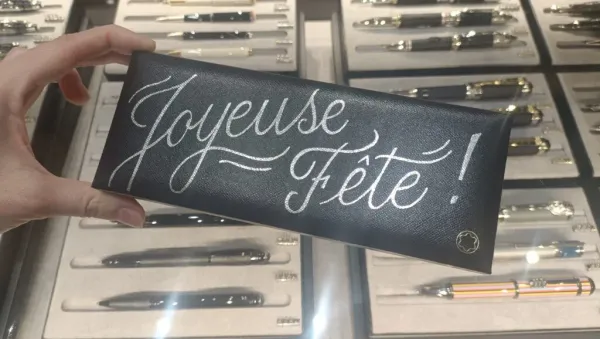 Calligraphie sur site