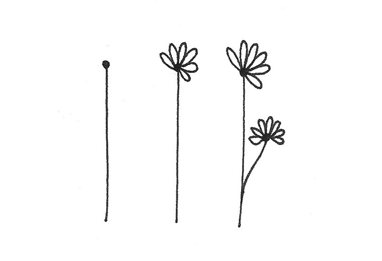 doodles floraux