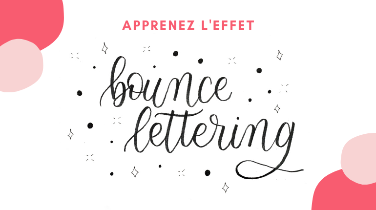 bounce lettering