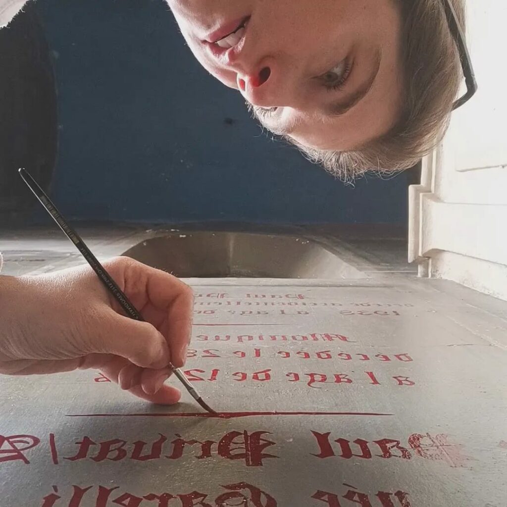 peinture lettres cimetière toulouse